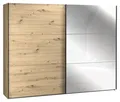 Produktbild: Schwebetürenschrank Kleiderschrank mit Spiegel 2-türig Artisan Eiche Dekor