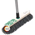 Produktbild: Peggy Perfect Stubenbesen Kehrbesen Zimmerbesen mit Einer dichten Naturhaarmischung und Teleskopstiel im einzigartigem Botanical Design. Buchenholz Besen mit Designaufdruck