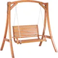 Produktbild: BELIANI Hollywoodschaukel Lärchenholz Outdoor Terrasse