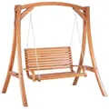 Produktbild: Beliani Gartenschaukel, Dunkelbraun, Holz, 170x175x128 cm, Gartenmöbel, Hollywoodschaukeln