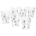Produktbild: Ritzenhoff & Breker Weihnachtsbaum 6er Set Glühweingläser I 240ml, H 11cm I Tee-Glas mit Tannenbaum-Dekor in Schwarz & Weiß I Weihnachtsglas für Kaffee, Eierlikör & Co an Nikolaus & zum Advent