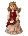 Produktbild: Goebel Friedensengel Weihnachten mit Taube bordeaux Höhe 14 cm 2291 Neuheit 2023