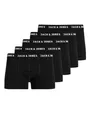 Produktbild: Jack & Jones JUNIOR Boy's JACHUEY Trunks 5 Pack NOOS JNR Boxer Shorts, Black/Pack:Black-Black-Black-Black, 152