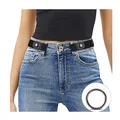 Produktbild: JasGood Schnallenfreier Damen Stretch Elastischer Gürtel für Damen Herren, Plus Size Keine Schnalle Unsichtbarer Gürtel für Jeans Hosen, Schwarz, 44cm(Für Hosengröße 60cm-85cm)