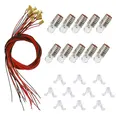 Produktbild: Evemodel 10 Stk Beleuchtungssockel E5 LED Warmweiß 12-1