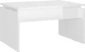 Produktbild: vidaXL Couchtisch Hochglanz-Weiß 68x50x38 cm Holzwerkstoff
