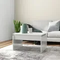 Produktbild: Couchtisch Hochglanz-Weiß 68x50x38 cm Holzwerkstoff Vidaxl