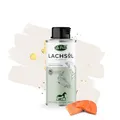 Produktbild: LaPura Lachsöl für Hunde, Katzen & Pferde - 100% Natur, mit Omega-3 & Omega-6 für Haut- & Fellpflege, Immunsystem, Beweglichkeit, Barf Öl ohne Zusätze, Premium Fischöl 250 ml