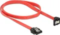 Produktbild: DeLOCK - SATA-Kabel - Serial ATA 150/300/600 - 7-poliges SATA (M) - 7-poliges SATA (M) - 50cm - 90-Grad-Anschluss, verriegelt - Rot (83979)