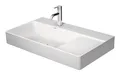 Produktbild: Duravit DuraSquare Waschtisch geschliffen Becken links 1 Hahnloch 800 x 470 mm - Weiß Hochglanz - 2348800071