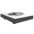 Produktbild: Futonbett - grau metallic - 160x200 cm Bett Polsterbett Doppelbett