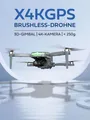 Produktbild: X4KGPS BRUSHLESS-DROHNE MIT 3D-GIMBAL & 4K KAMERA INKL. 2 AKKUS AMEWI 25364