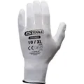 Produktbild: KS Tools 310.0455 Mikro-Feinstrickhandschuhe-weiß, 10, 12 Paar