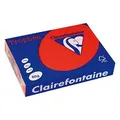 Produktbild: Clairefontaine 1873C - Ries mit 500 Blatt Druckerpapier / Kopierpapier Trophée, DIN A4 (21x29,7 cm), 80g, Ziegelrot intensive Farbe, 1 Ries