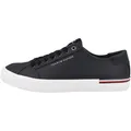 Produktbild: Tommy Hilfiger Herren Vulcanized Sneaker Core Corporate Leather Low Top, Blau (Desert Sky), 46