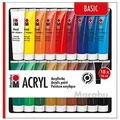 Produktbild: Marabu Acrylfarben, 18x 36 ml