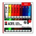 Produktbild: Marabu Acrylfarben 18er-Sortierung BASIC, 18 x 36 ml Tuben