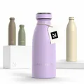 Produktbild: LARS NYSØM Edelstahl Trinkflasche 350ml, 500ml, 750ml, 1L, 1 5 liter | Thermosflasche Kohlensäure geeignet | Auslaufsichere Wasserflasche für Sport, Outdoor, Schule (Lavender Purple, 350ml)
