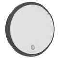 Produktbild: Oktaplex Plato Außenleuchte mit Bewegungsmelder 3000K warmweiss und Dauerlicht Schalter 1010lm LED Wandlampe IP65 Rund anthrazit 10,5W 230V