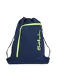Produktbild: Satch Sportbeutel Turnbeutel für Mädchen und Jungen mit Reißverschlussfach, 12 Liter, Rucksack fixierbar Toxic Yellow - Dunkelblau