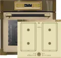 Produktbild: Kaiser Küchengeräte Backofen-Set EH 6726 ElfAD+KCT 6745 FI ElfAD......., Retro Elektro-Backofen 80L +Induktions-Kochfeld,60 cm