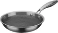 Produktbild: GSW Bratpfanne Inoxxa Black, Edelstahl (1-tlg), Antihaft-Versiegelung und erhabene Edelstahl-Wabenstruktur, Induktion
