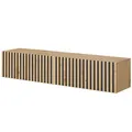 Produktbild: Selsey TV Schrank Board Sideboard Fernsehtisch Fernsehschrank 138,6 cm Hängend Artisan Eiche Schwarz Mit Lamellierter Front Telire