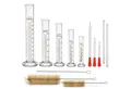 Produktbild: LuxusKollektion Gläser-Set Messzylinder Glas Set 13-teilig Dickglas Graduierten Chemie Tools 5ML