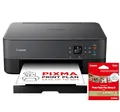 Produktbild: Canon PIXMA TS5350i Multifunktionsdrucker 3in1 Drucker/Kopierer/Scanner, WLAN, Randlosfotos, kabelloses Drucken/Scannen, Duplex, PIXMA Print Plan, schwarz [+ 20 Blatt Canon-Fotopapier PP-201 9x9cm]