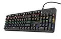 Produktbild: Trust Gaming Mechanische Gaming Tastatur GXT 863 Mazz - Mechanische Outemu Red Schalter, Deutsches QWERTZ Layout, 14 Farbmodi, USB Plug & Play, PC/Laptop, Schwarz