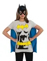 Produktbild: Rubie's Official Batman-T-Shirt-Set für Damen, Kostüm für Erwachsene, Größe L
