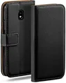 Produktbild: moex Book Case für Samsung Galaxy J5 (2017) Handyhülle mit Kartenfach, Hülle klappbar 360 Grad Schutzhülle, Klapphülle Flip Case Cover, PU Leder Handytasche Lederhülle, Schwarz