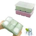 Produktbild: Eiswürfelform 2 Stück 12 Fach Silikon Eiswürfelschale mit Deckel Große Quadra...
