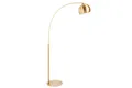 Produktbild: XXL Bogenleuchte Gold Metall 205 cm E27 große Wohnzimmer Stehlampe Retro Leuchte