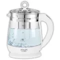 Produktbild: Adler AD 1299 Wasserkocher aus Glas, 1,5 Liter, 2200 Watt, mit Temperaturregler und LED Beleuchtung