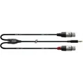 Produktbild: Cordial CFY 1.8 WFF - 1,8 m, 3,5 mm Stereo Klinke auf  2x  XLR Female REAN - Y-Kabel