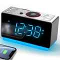 Produktbild: Radiowecker mit Bluetooth kabellos digitales FM-Radio Dual-Alarm mit Schlumme...