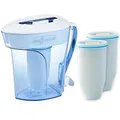 Produktbild: Culligan ZeroWater Wasserfilter Kombi-Set, 2,4 L Krug mit 3 Filterkartuschen und Wasserqualitätsmessgerät, BPA-frei,IAPMO-zertifiziert, Ideal um Kalk, Blei und andere Schwermetalle zu reduzieren