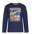 Produktbild: SALT AND PEPPER Jungen T-Shirt mit leuchtendem Feuewehr Print  Gr 104 / 110 navy