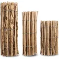 Produktbild: Staketenzaun in 26 Größen - Holzzaun aus Haselnuss - Gartenzaun Holz Höhen 50 cm - 150 cm Länge 5/10 Meter - Kastanienzaun für Garten (100 cm ... - Braun