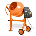Produktbild: Hecht Betonmischer mit Fahrgestell Gusseisen 26 U/min 230v, 120 Liter, 550 Watt