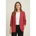 Produktbild: pieces Blusenblazer PCBOSELLA 3/4 BLAZER NOOS Materialmix, regular fit rot XS (34)