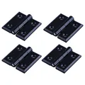 Produktbild: YOFASEN Klappscharniere - 4PCS Hardware Türscharniere für Haushalt Schranktür, Zinklegierung, Schwarz, 50 * 50 * 6mm