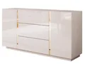Produktbild: yourhouse24 Kommode ONYX Kaschmir goldenen Beinen Sideboard Push-Open / Goldgriffe 158 cm