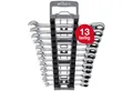 Produktbild: Wiha Ringschlüssel (44661) - 13 tlg., Ringratschen-Gabelschlüssel Set, 12-tlg.