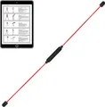 Produktbild: Best Sporting Schwingstab Fitness rot I Swingstick für Ganzkörpertraining I Gymnastikstab mit Anleitung für 16 Übungen I Fitnessgeräte für zuhause I Elastic Fitness Bar