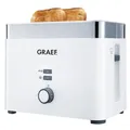 Produktbild: Graef TO 61 Toaster weiß 2-Scheiben-Toaster Toastautomat Brötchenaufsatz