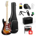 Produktbild: Donner DST-152 Elektrische Gitarre SSH Pickup Spulenabgriff + Tasche Verstärker