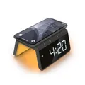 Produktbild: Caliber Digitaler Wecker mit Licht, dimmbarem Display, Doppelalarm & Quick Charge Ladestation, Für Kinder & Tiefschläfer, lauter Alarm, Digitale Uhr