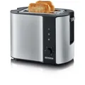 Produktbild: Severin AT2589 Toaster Kompakt-Toaster, Edelstahl gebürstet - schwarz